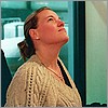 Jen looks up happily.JPG