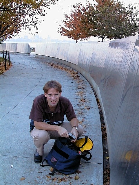 Matt at Ellis Island memorial to immigrants 2.jpg