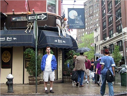 Brendan in from of the Slaughtered Lamb Pub.jpg