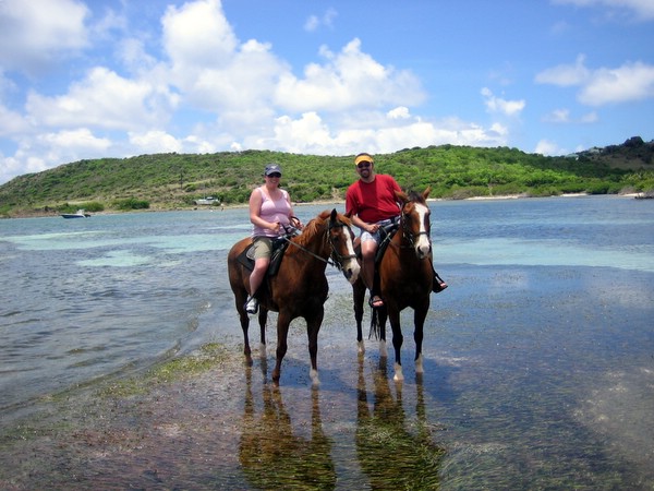 Horseback ride on the beach